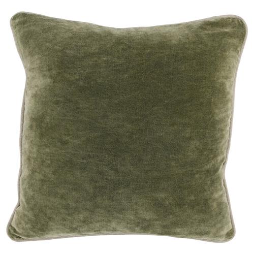green velvet throw pillow