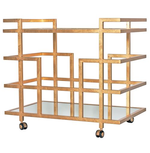 gold bar cart