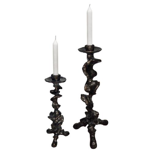 tall black tapered candle holders set of 2