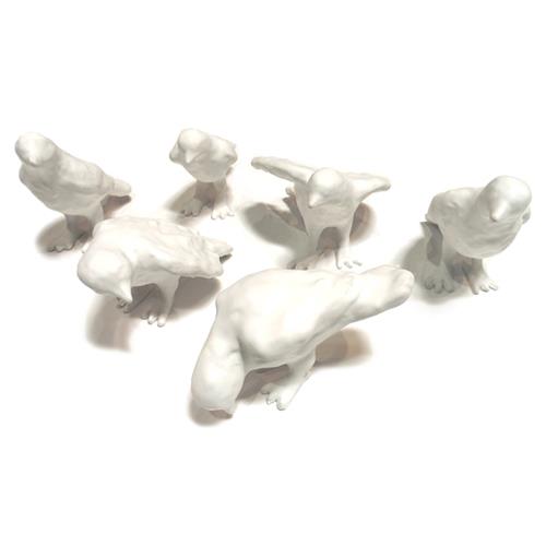bird sculptures