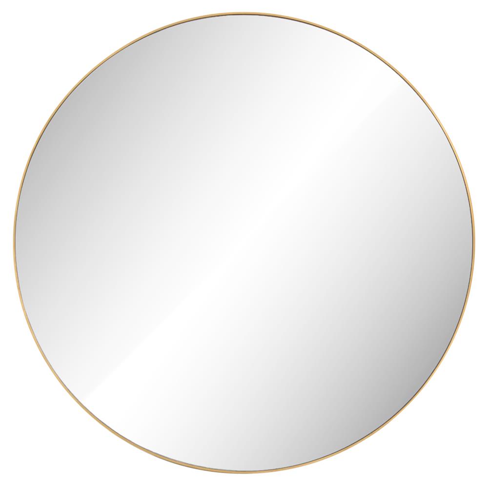 gold round wall mirror