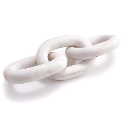 Marble chain link decorative accent