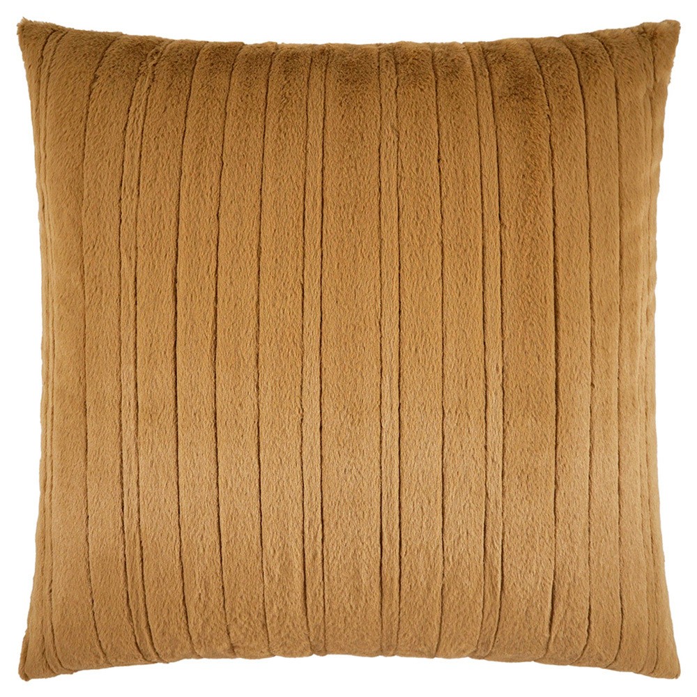 striped faux fur throw pillow