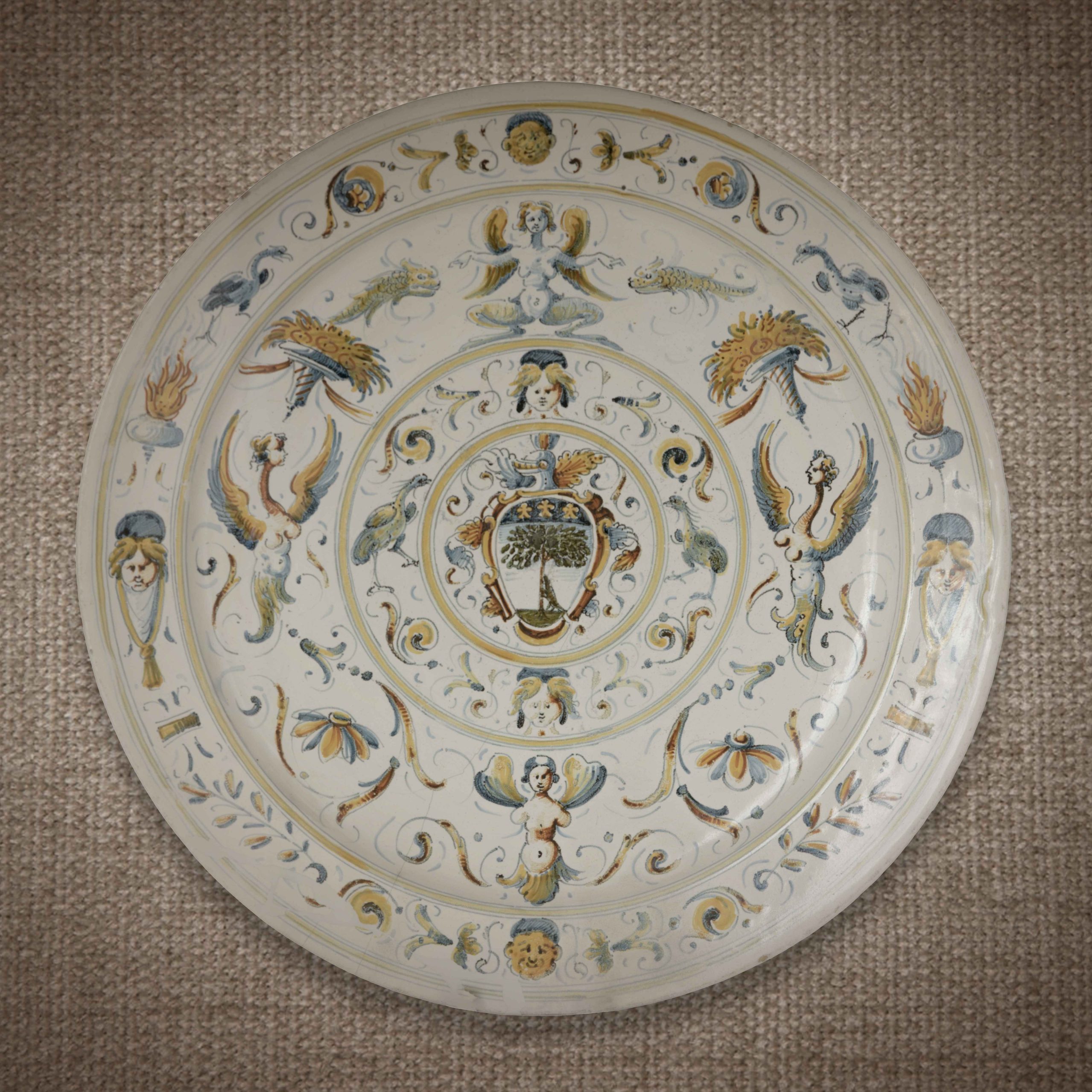 Hand-painted Italian plate
