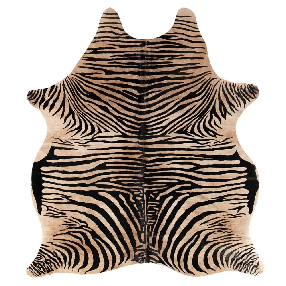 zebra hide area rug