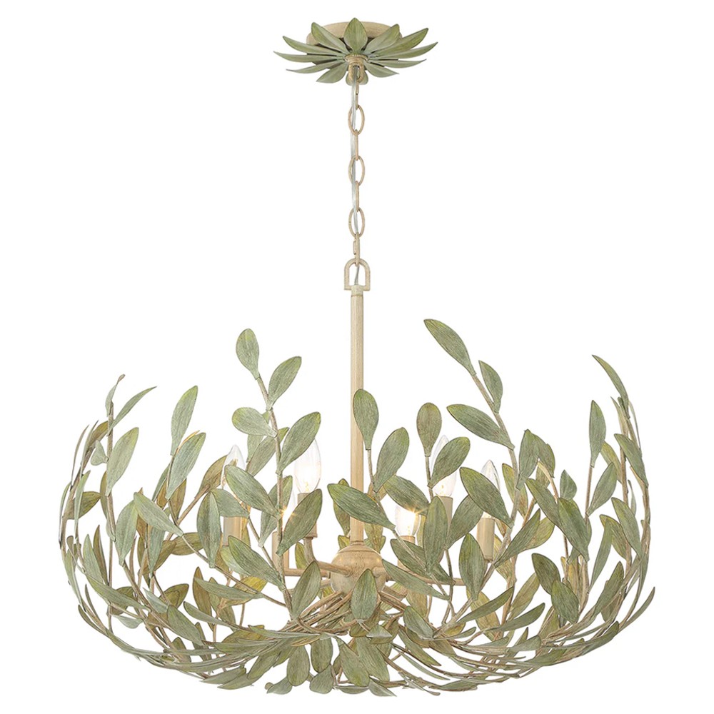 sculptural green chandelier