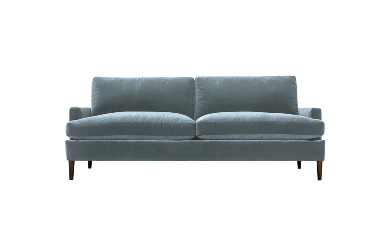 Claudie Slate Blue Sofa - 86"