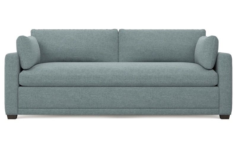 Weybridge Heathered Teal Bench Cushion Sofa - 88"
