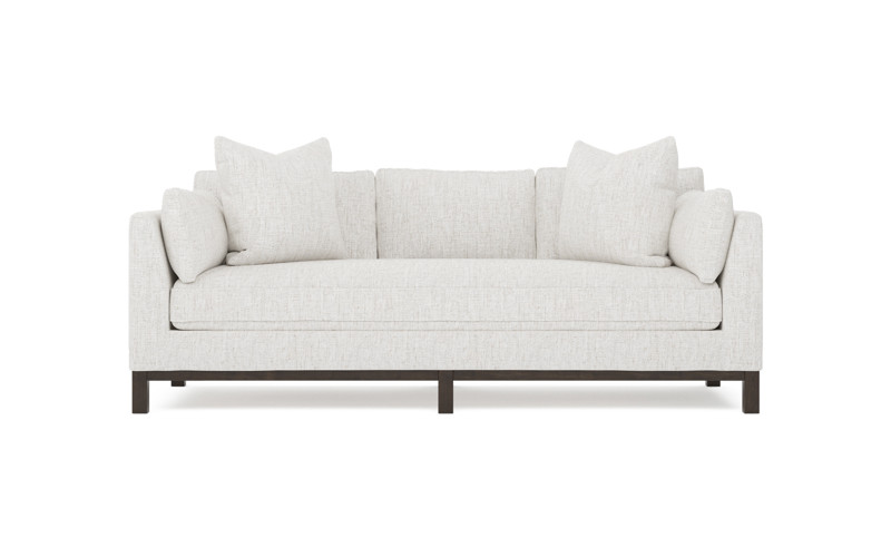 Adelle Heathered Ivory Performance Sofa - 90"