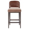 Ryver Modern Classic Brown Velvet Counter Stool