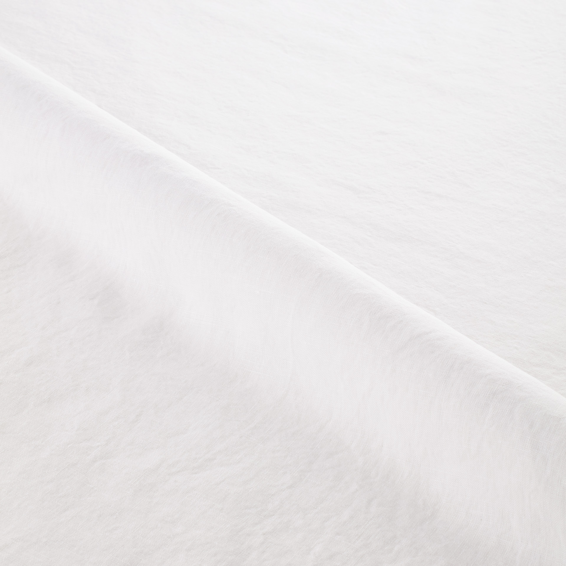 Pure White Linen fabric swatch