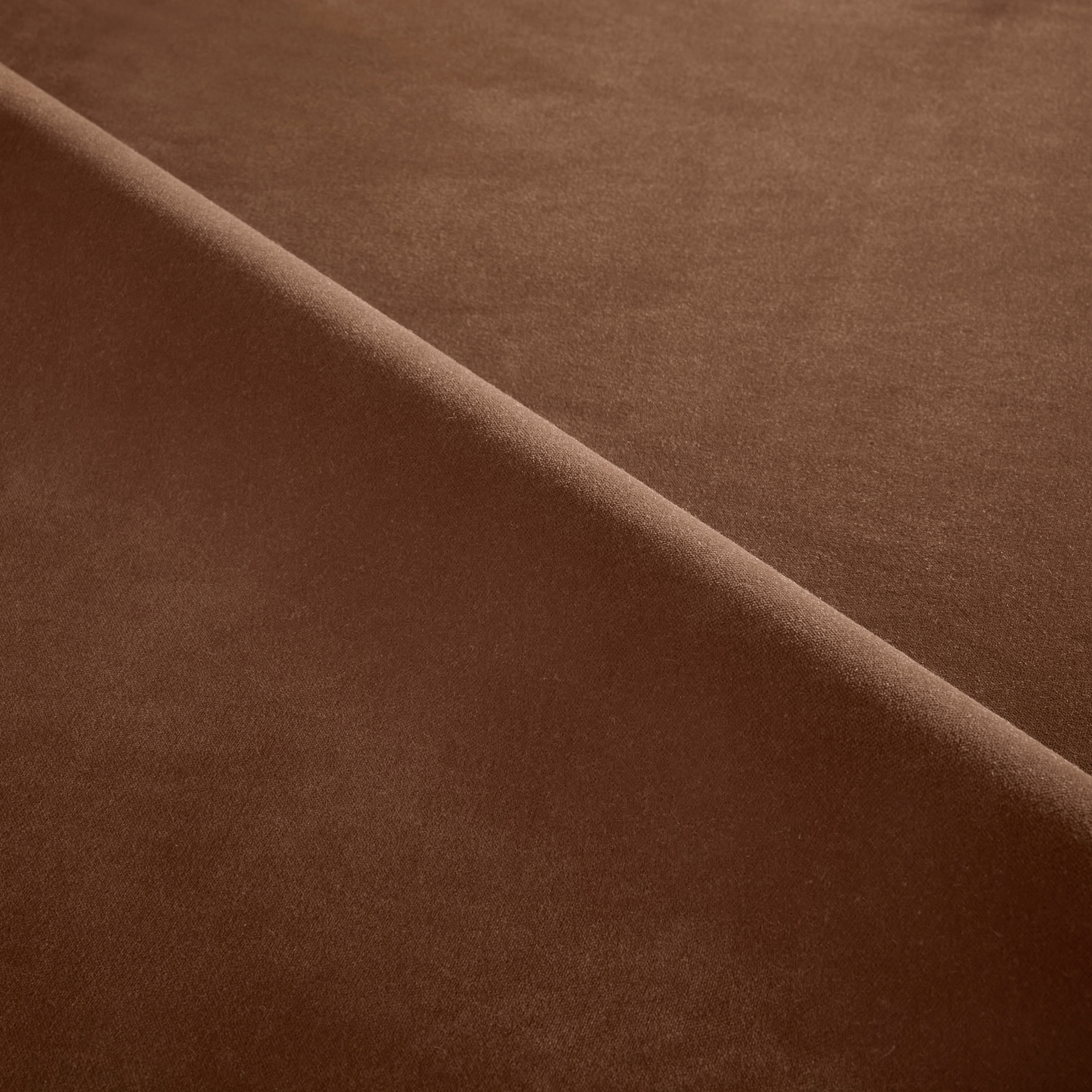 Chocolate Mousse Velvet fabric swatch
