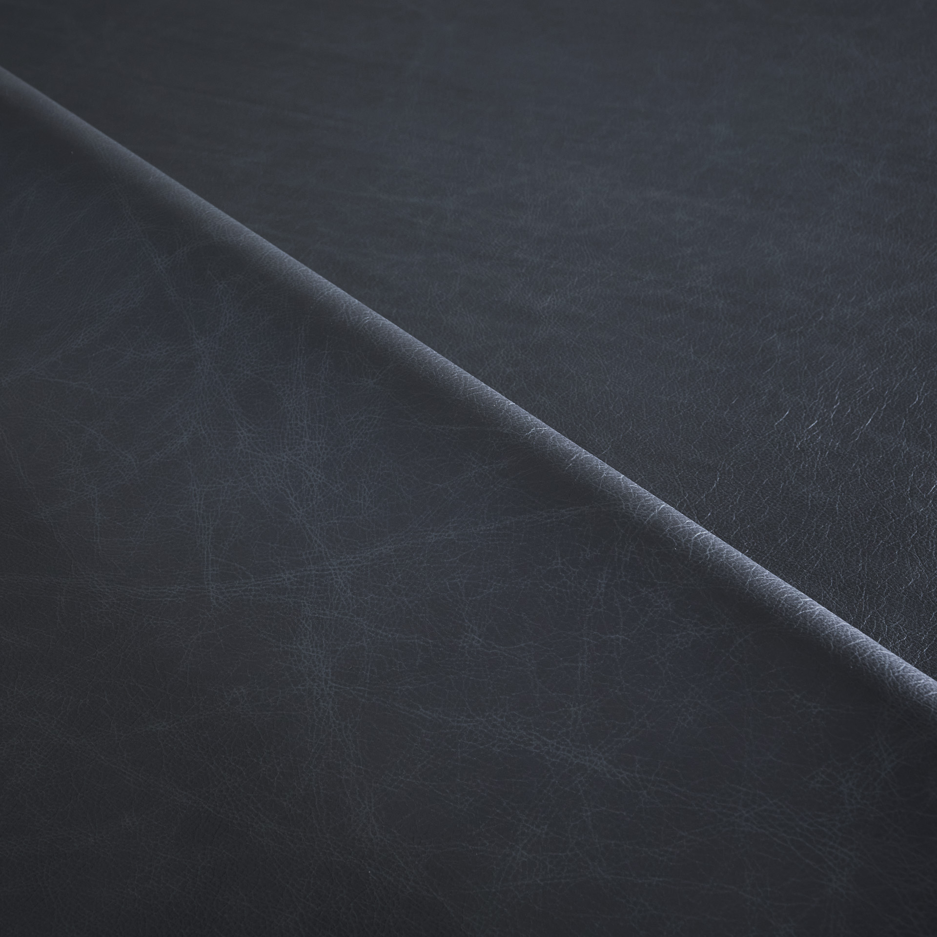 Deep Sea Blue Leather fabric swatch
