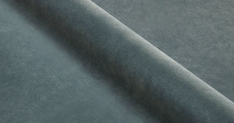 Slate Blue Velvet fabric swatch